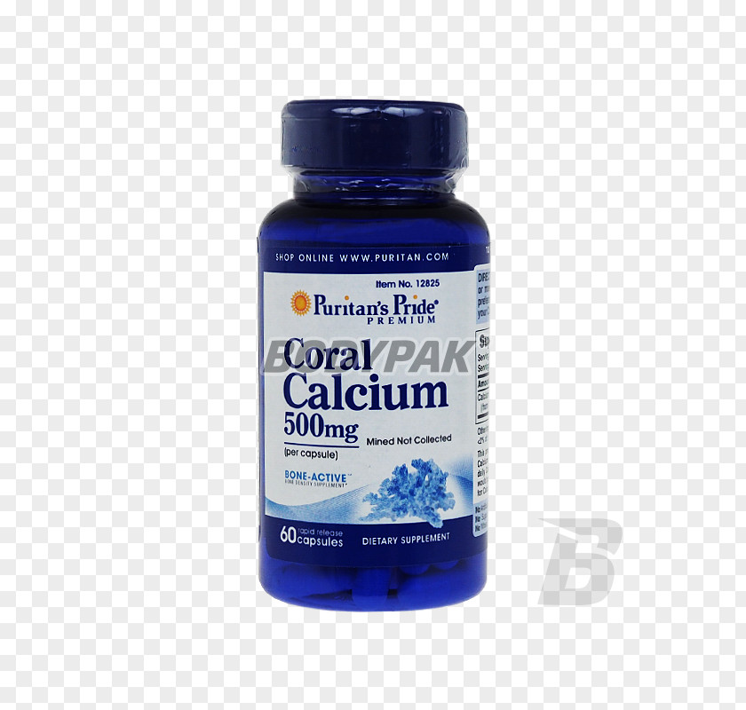 Dietary Supplement Coral Calcium Puritan's Pride Capsule PNG