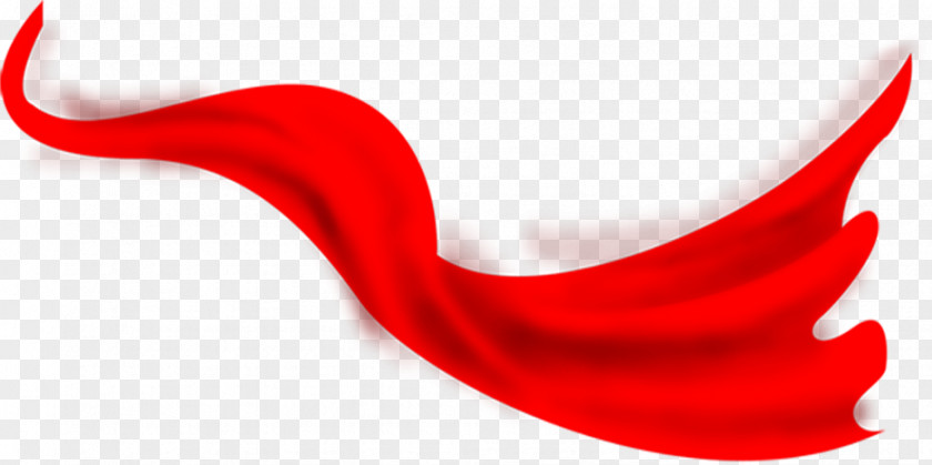 Flying Red Ribbon Party Building Textile PNG