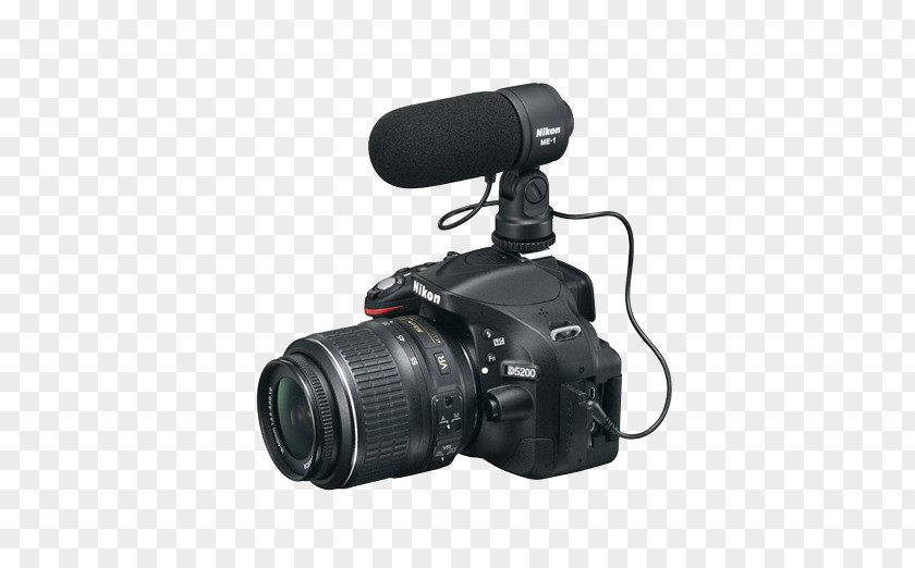 Microphone Nikon D5200 D5100 D3200 Camera Lens PNG