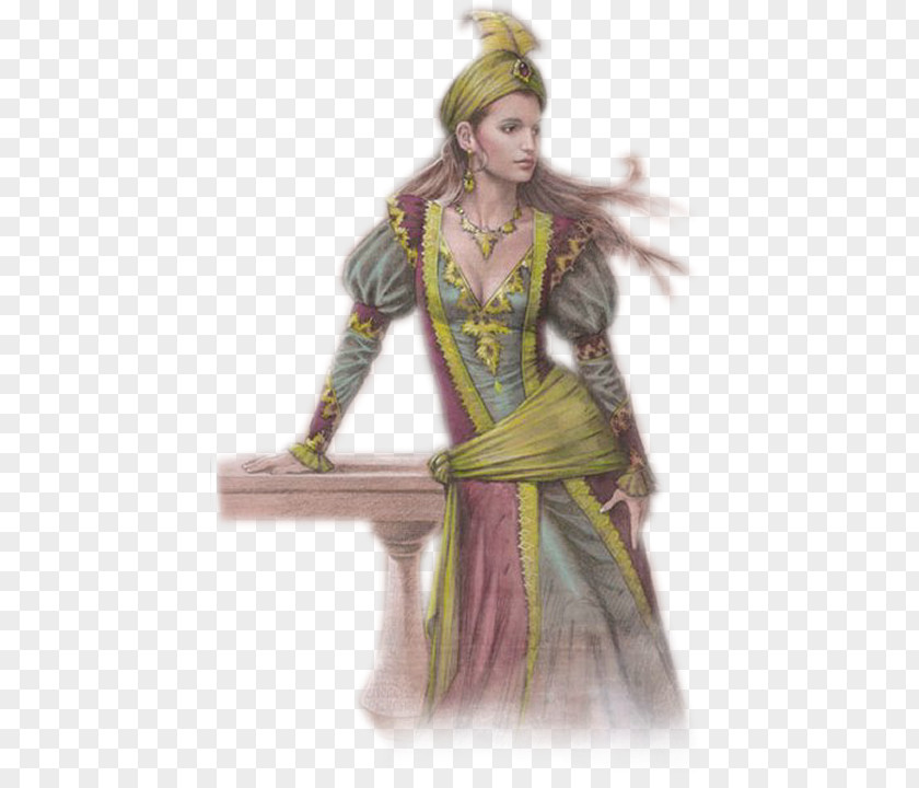 Warrior Woman Scheherazade Costume Design PNG