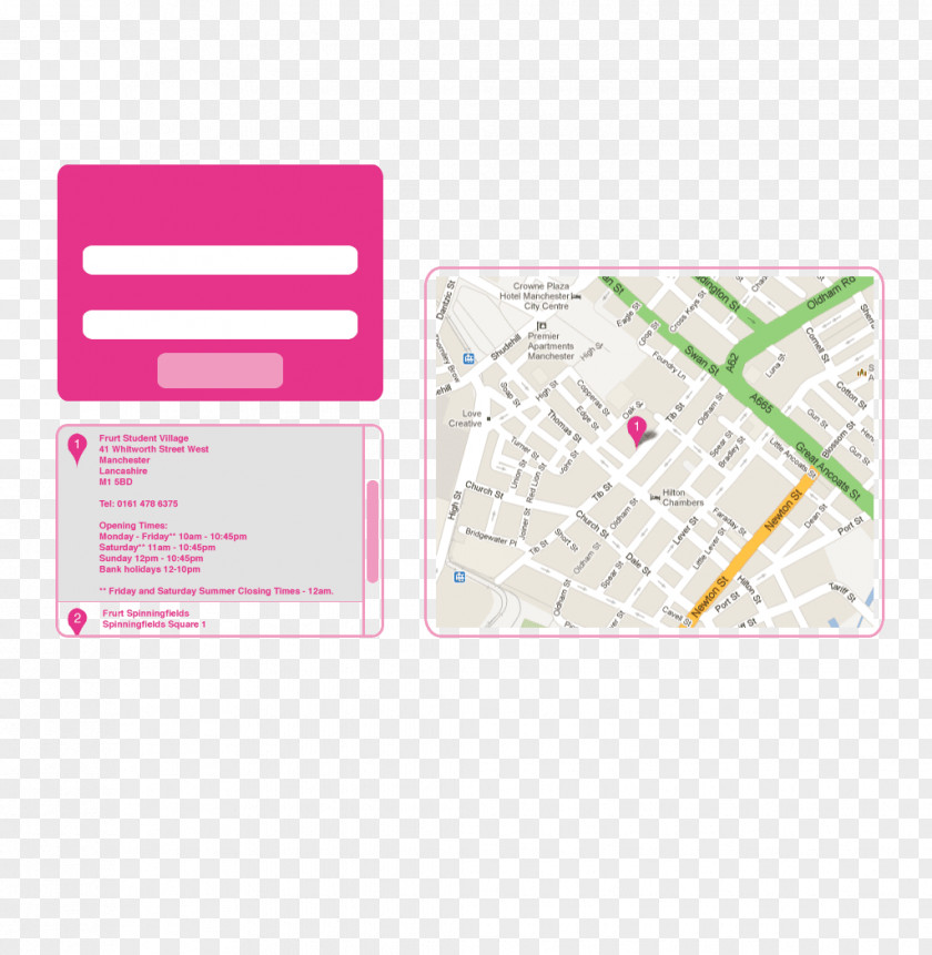Web Navbar Design Material Rectangle Pink M Font PNG