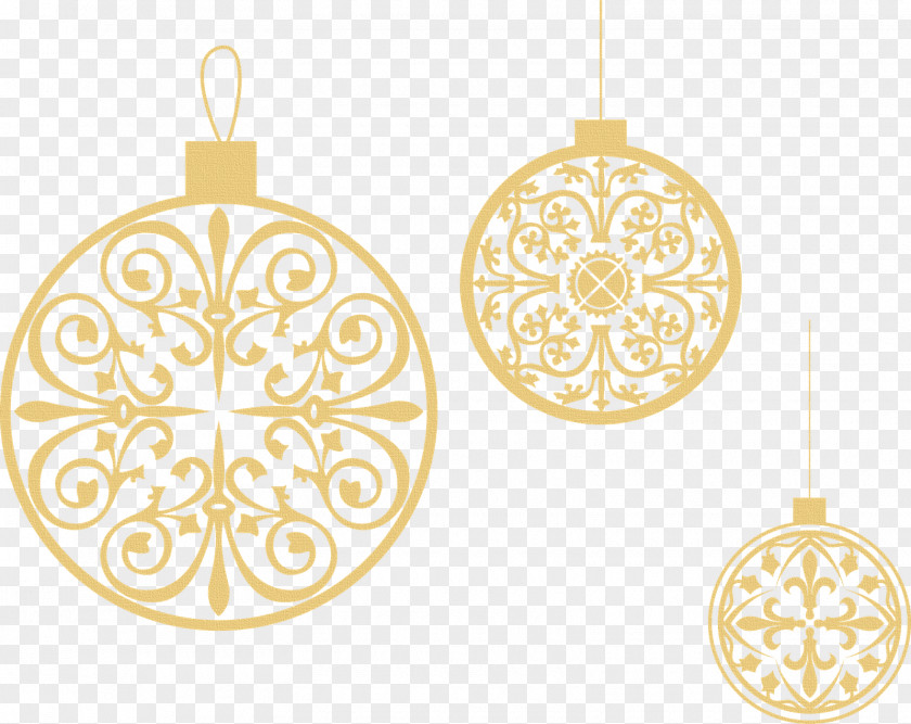 Christmas Ornament Stencil Silhouette Painting PNG