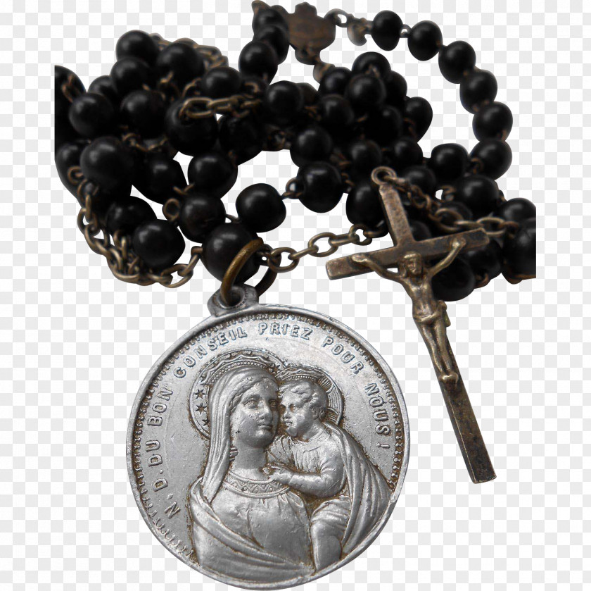 Jewellery Bead Rosary Lourdes Ruby Lane PNG