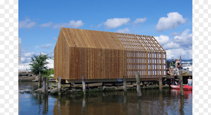 Landmark Building Material Oslo Central Station Boathouse Kebony Wood PNG