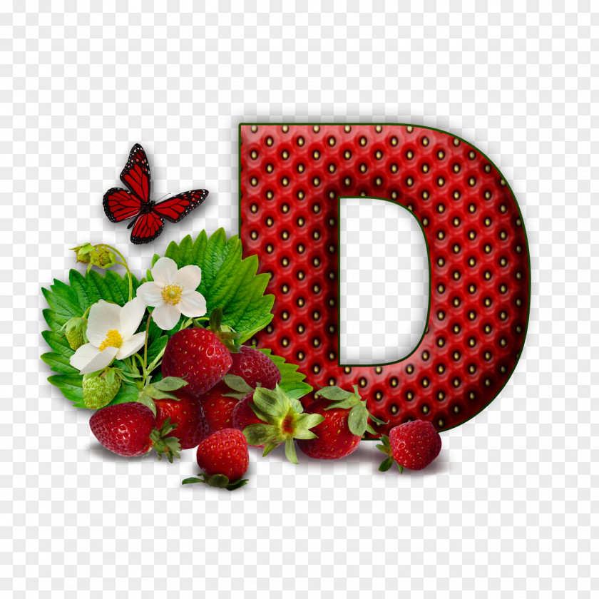 Lettering Alphabet Flower PNG