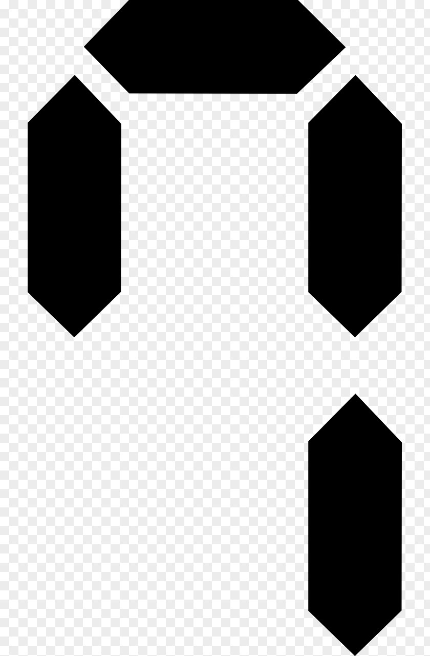 Number 5 Gold Black And White Seven-segment Display PNG