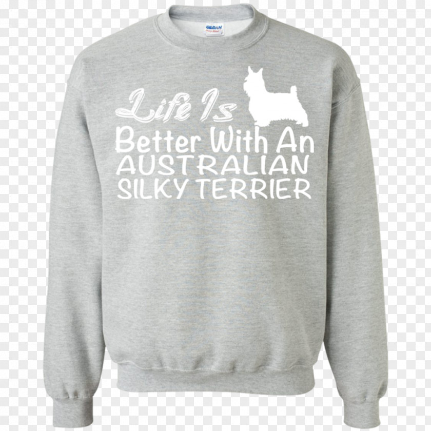 Australian Silky Terrier T-shirt Hoodie Sleeve Crew Neck PNG