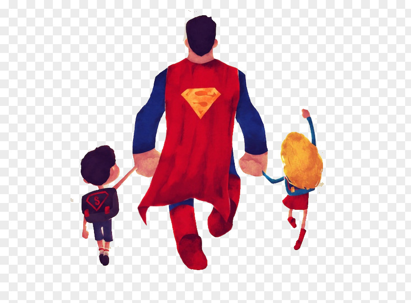 Cartoon Superman Superhero Comics Comic Book Illustration PNG