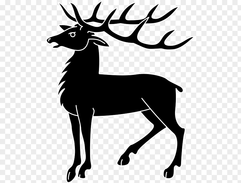 Deer Horns Red Coat Of Arms Clip Art PNG