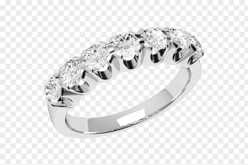 Eternity Diamond Rings Women Engagement Ring Moissanite PNG