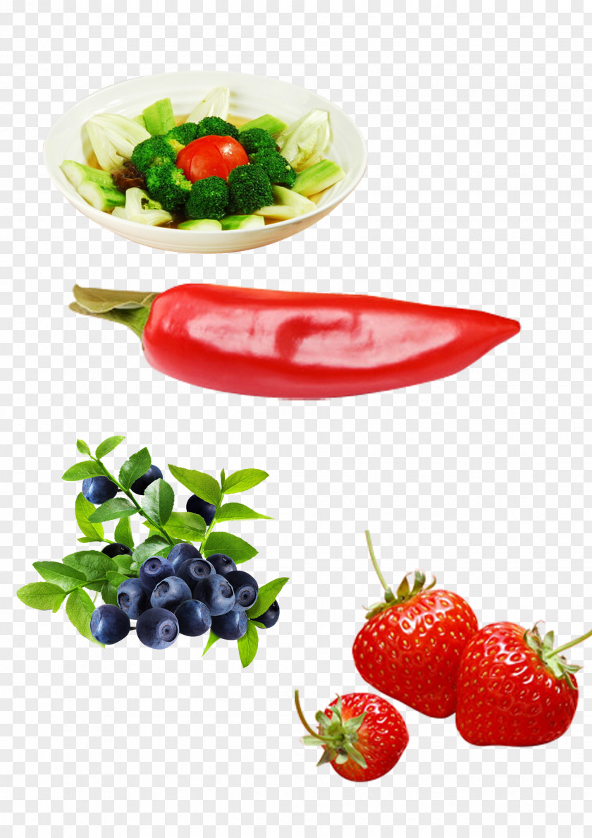 Fruit And Vegetable Diet Strawberry Blueberry Axe7axed Palm PNG