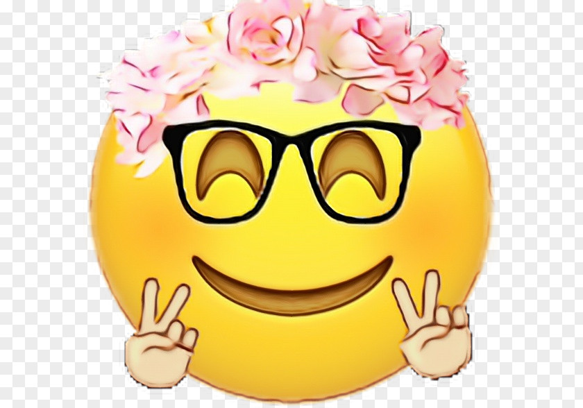 Glasses Laugh Emoji PNG