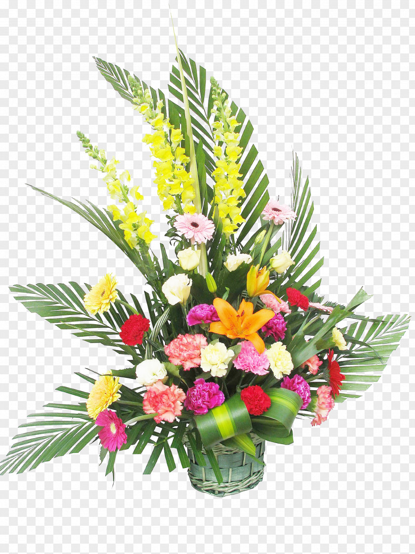 Opening Flower Baskets Computer File PNG