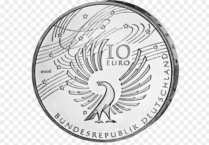 Coin Euro Coins 10 Note 100 PNG