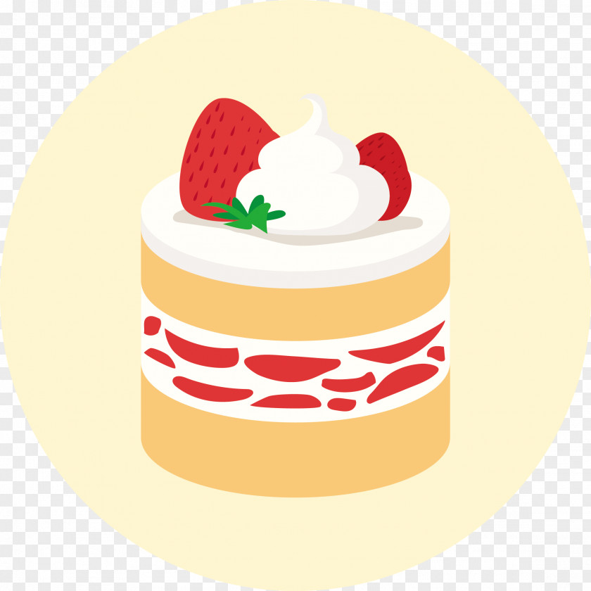 Strawberry Cream Pudding Cake Banana PNG