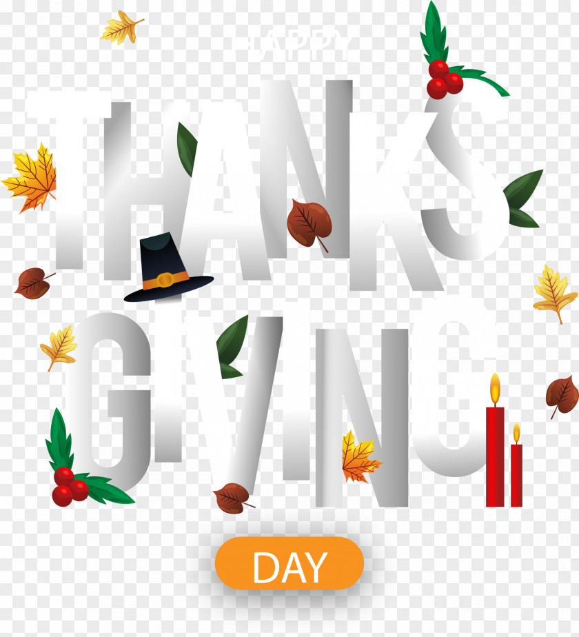 Thanksgiving Font Design Typography Clip Art PNG