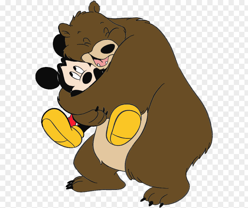 Animal Figure Mascot Hug Cartoon PNG