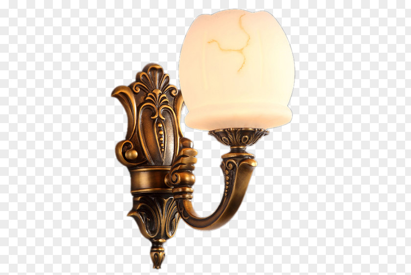 European High-end Luxury All-copper Wall Lamp Google Images Icon PNG