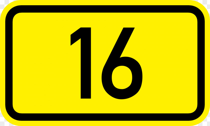 Magic Number Cliparts Bundesstraxdfe 16 Road Clip Art PNG