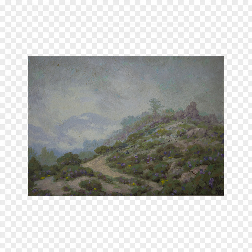 Painting Mount Lowe Oil Landscape American Impressionism PNG