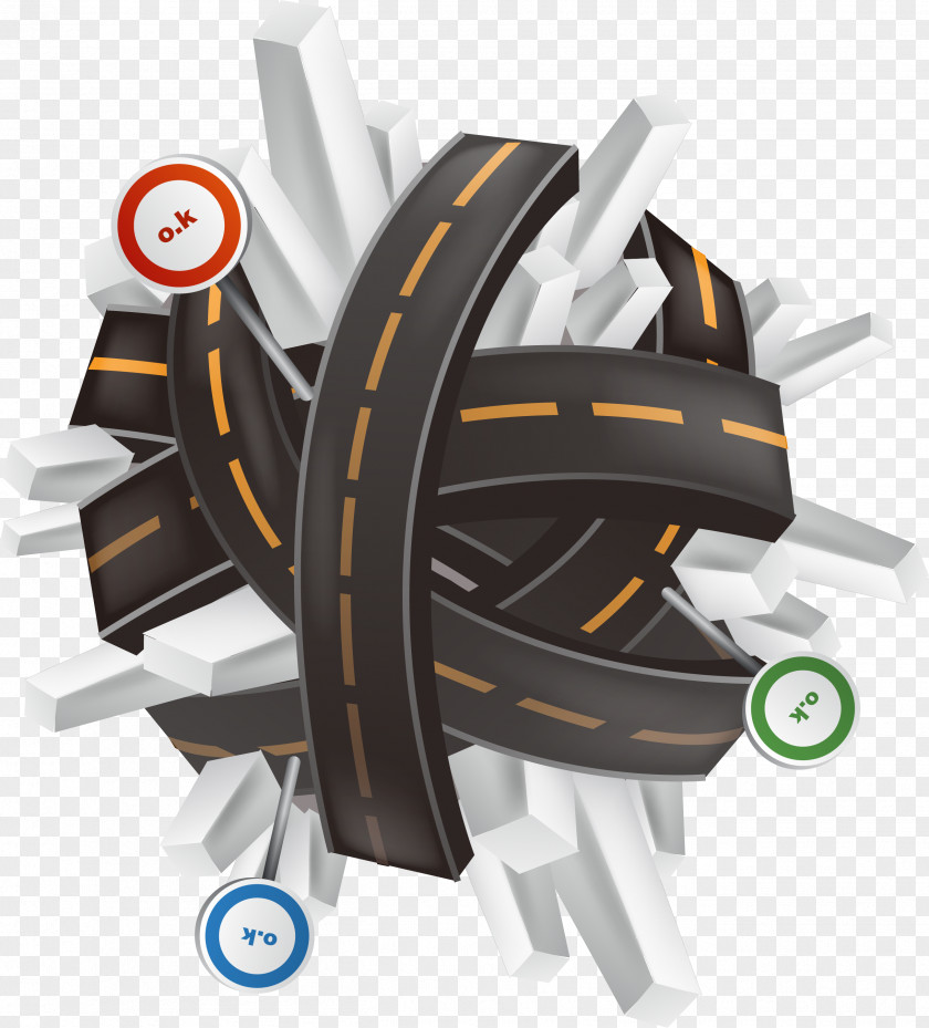 Creative Design Thinking Road Euclidean Vector PNG