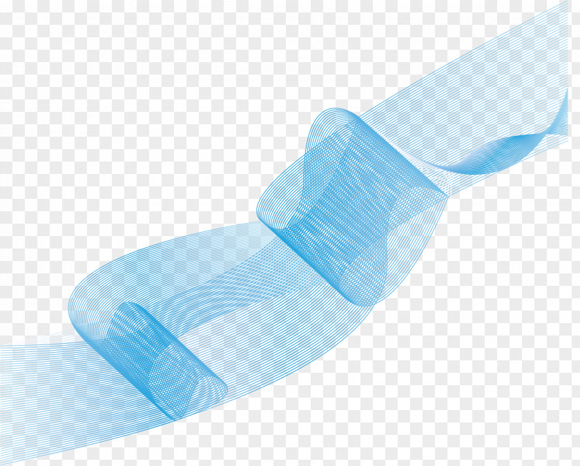 Curly Blue Ripple Pattern PNG