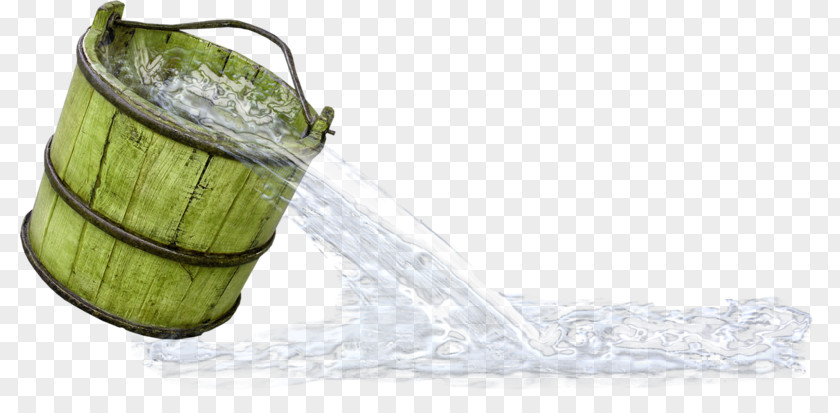 Green Bucket Water Drawing PNG