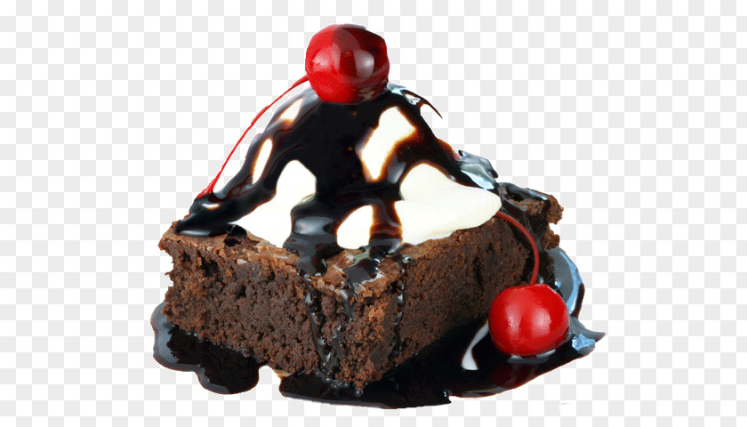 Ice Cream Sundae Chocolate Brownie Fudge PNG