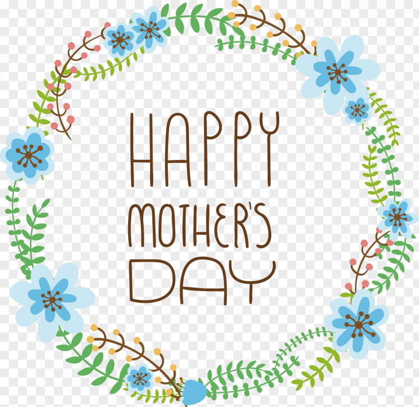 Mother's Day,Writing,Text Design Mothers Day Wreath Flower PNG