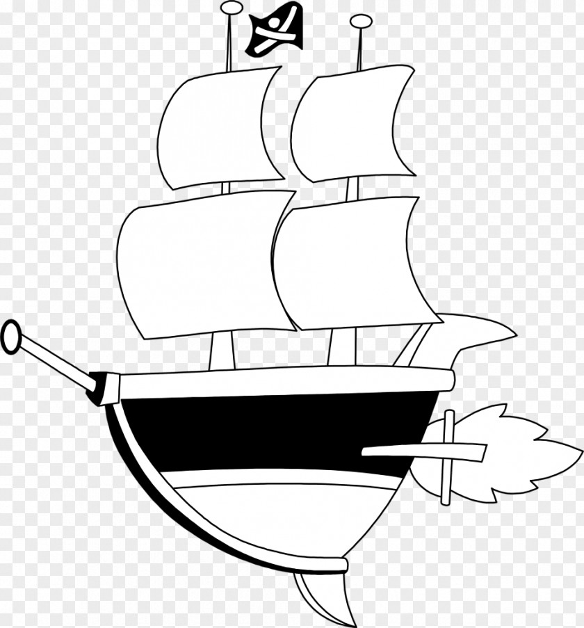Pirateship Ausmalbild Drawing Coloring Book Piracy Disegno PNG