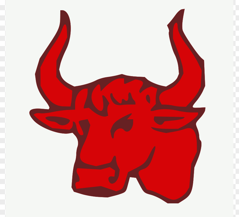 Red Bull Cartoon Cattle Clip Art PNG