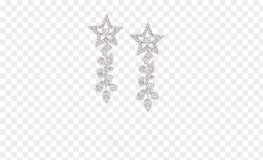 White Fresh Jewelry Decorative Patterns Chanel Earring Jewellery Designer Diamond PNG