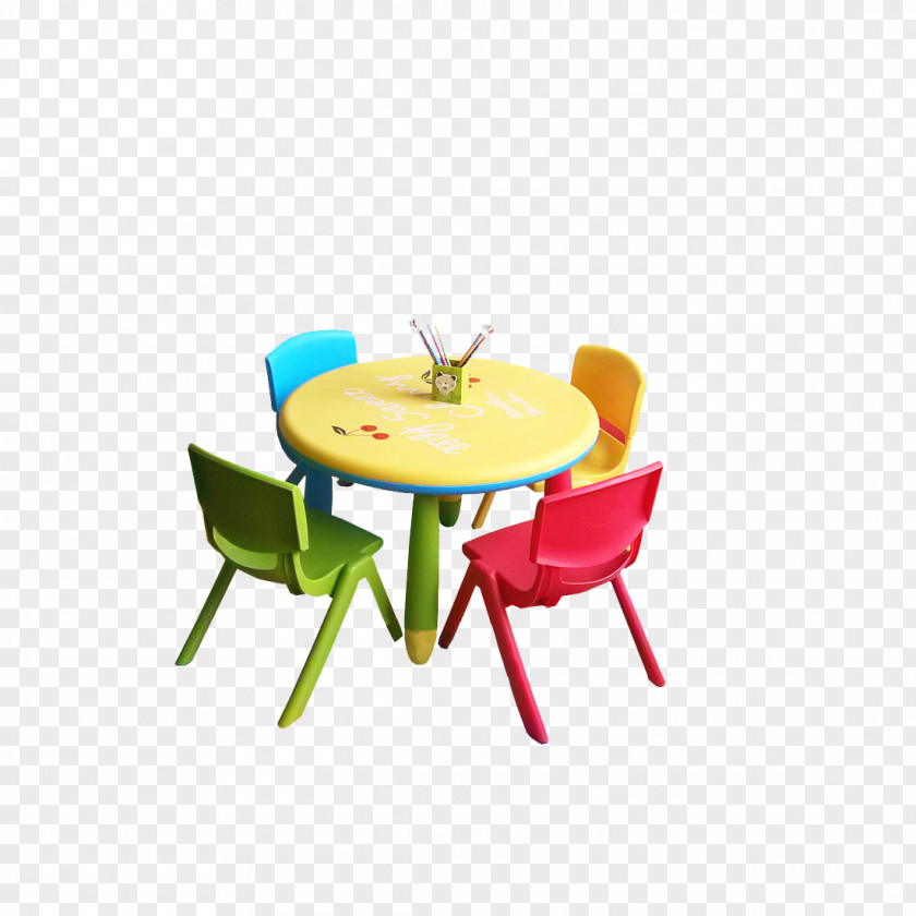 Chair Table Child Cartoon Plastic PNG