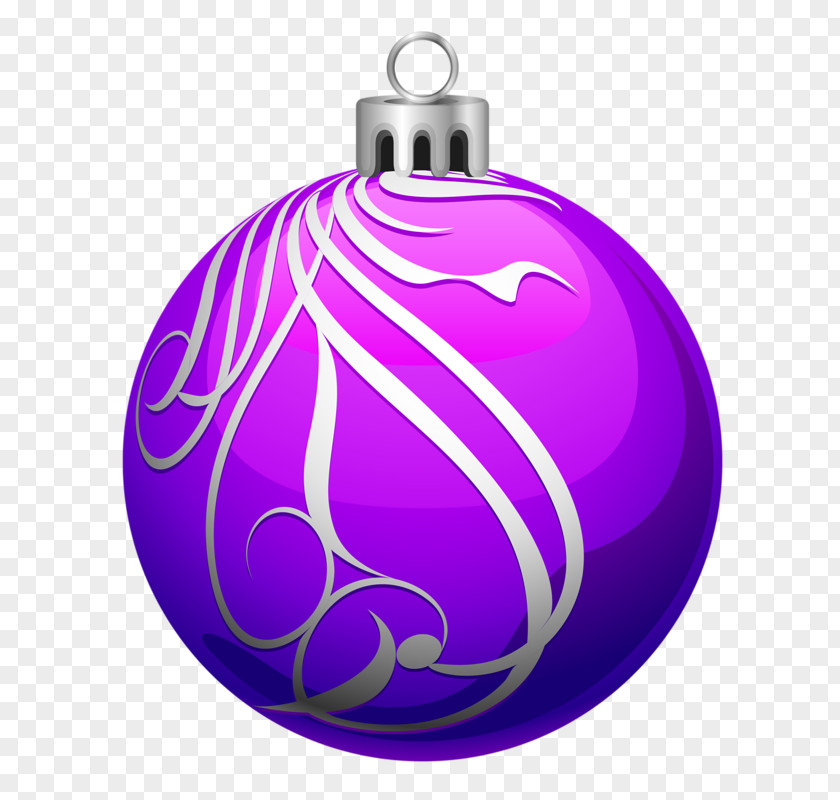 Christmas Ball Ornament Violet PNG