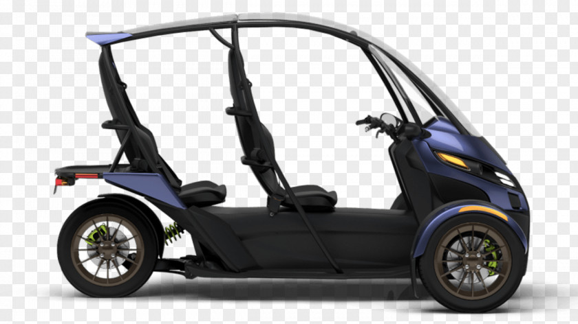 ELECTRIC CAR Electric Vehicle Car Three-wheeler Arcimoto Trike PNG