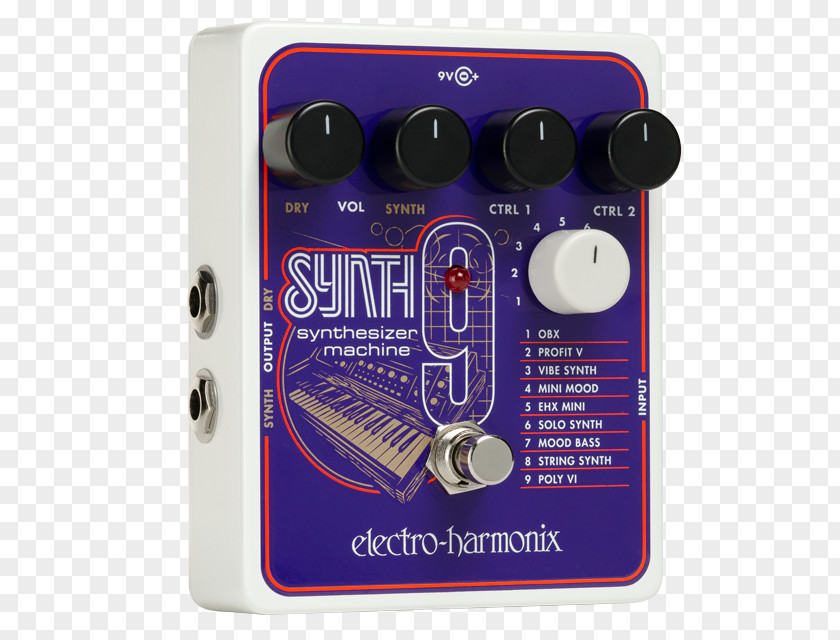 Guitar Electro-Harmonix SYNTH9 Effects Processors & Pedals Sound Synthesizers PNG