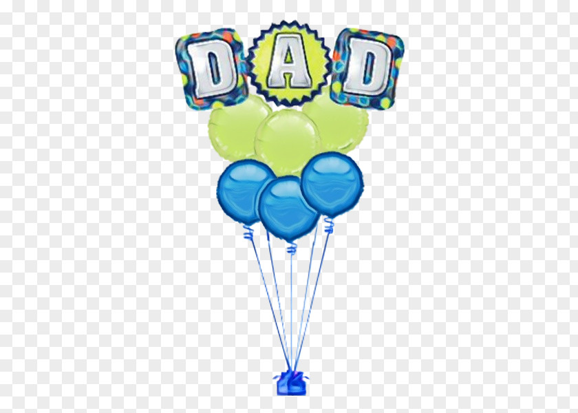 Toy Turquoise Happy Birthday Balloons PNG