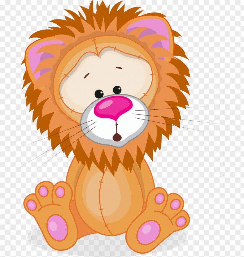 Vector Cartoon Lion Royalty-free Illustration PNG