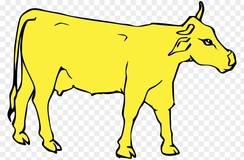 Cow Dairy Cattle Drawing Line Art Clip PNG