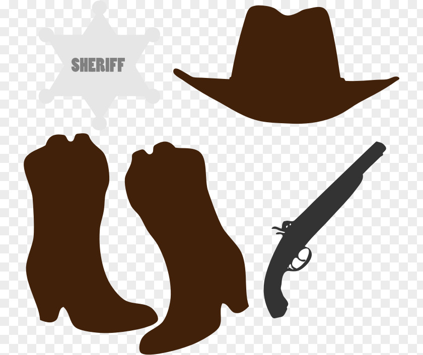 Cowboy Boot Hat Clip Art PNG