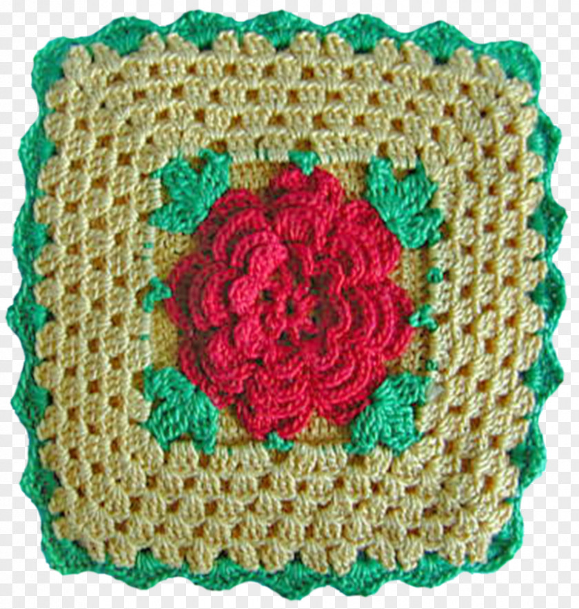 Doily Crochet Petal Magenta Pattern PNG