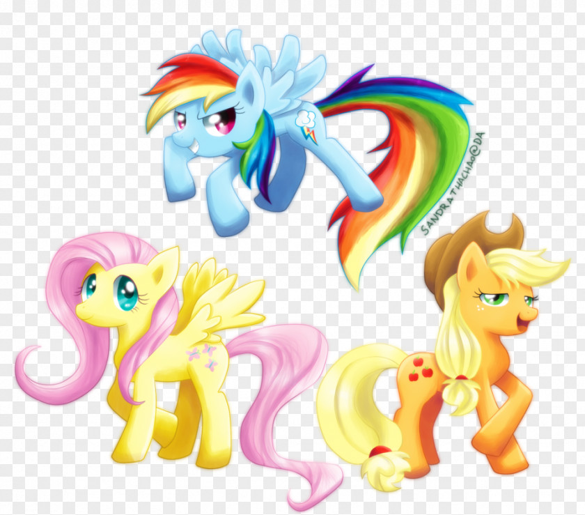 My Little Pony Rainbow Dash Applejack Twilight Sparkle Fluttershy PNG