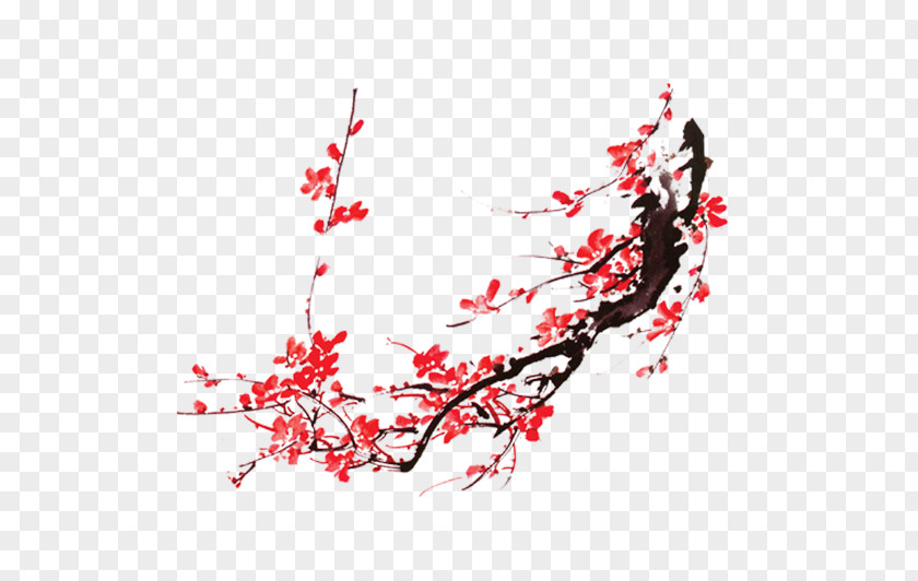 Plum Flower China Chinese Painting PNG