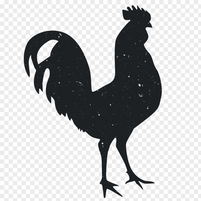 Animal Silhouettes Silhouette Rooster Computer File PNG