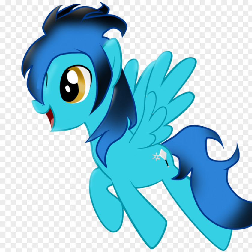 Blue Fire Pony DeviantArt Cartoon Drawing PNG