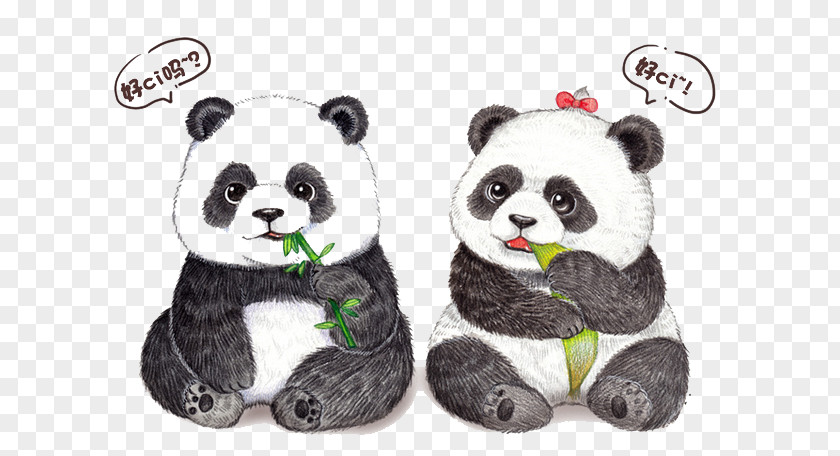 Cartoon Panda Giant Cuteness PNG