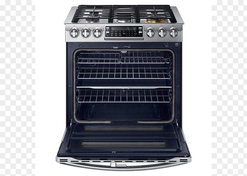 Gas Convection Oven Self-cleaning OvenSelf-cleaning Stove Cooking Ranges Samsung NX58K9850 Flex Duo PNG