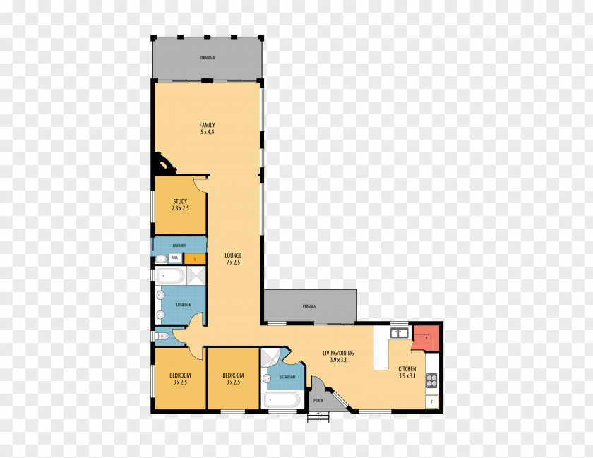 House Floor Plan Product Design PNG