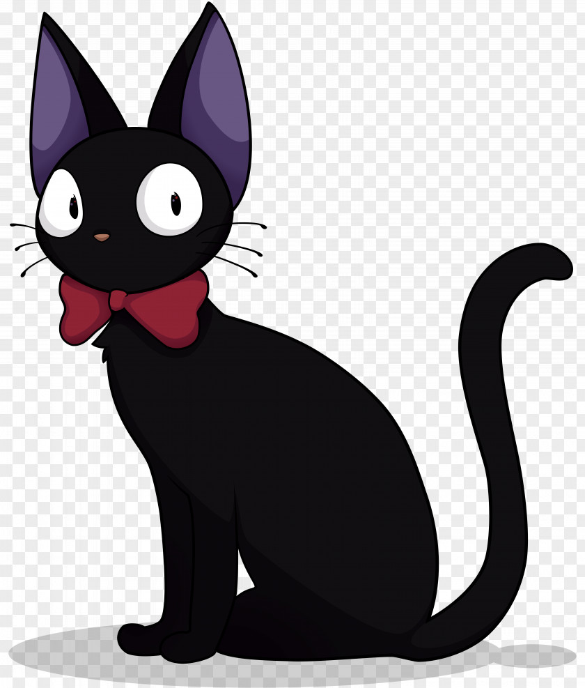 Jiji Cat T-shirt Studio Ghibli Anime PNG Anime, Cat, black cat illustration clipart PNG