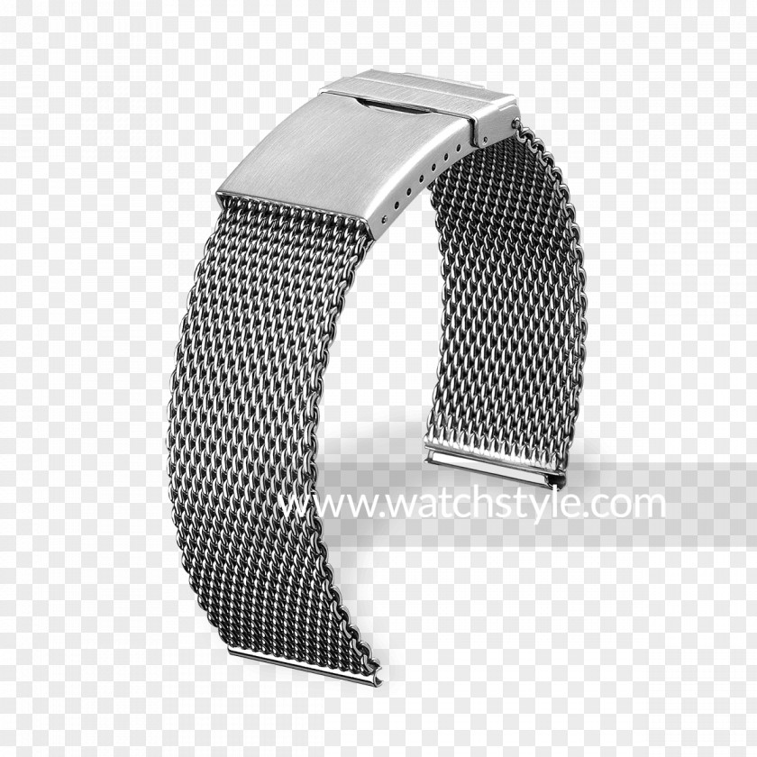 Steel Mesh Bracelet Watch Strap Metal Pforzheim PNG